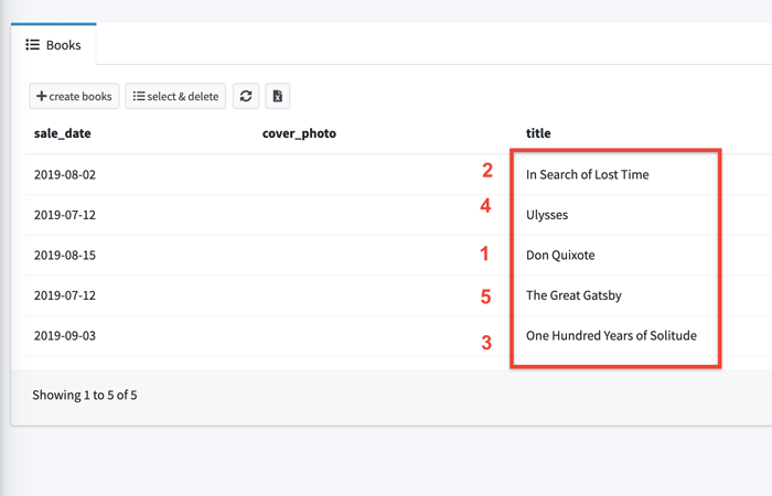 Change default order