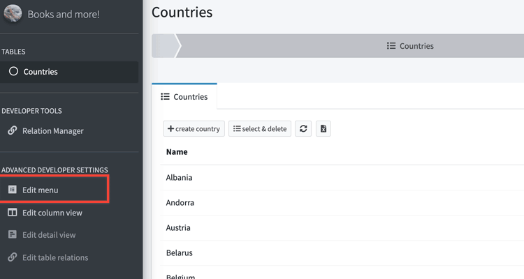 Add mulitple menu items